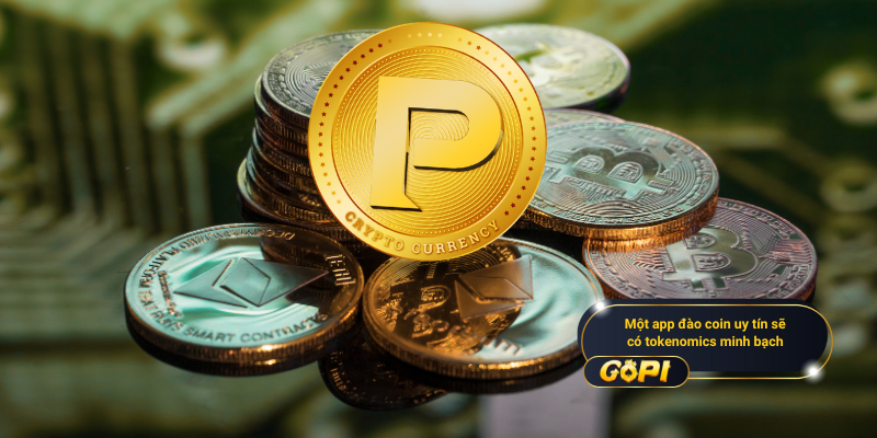 Một app đào coin uy tín sẽ có tokenomics minh bạch